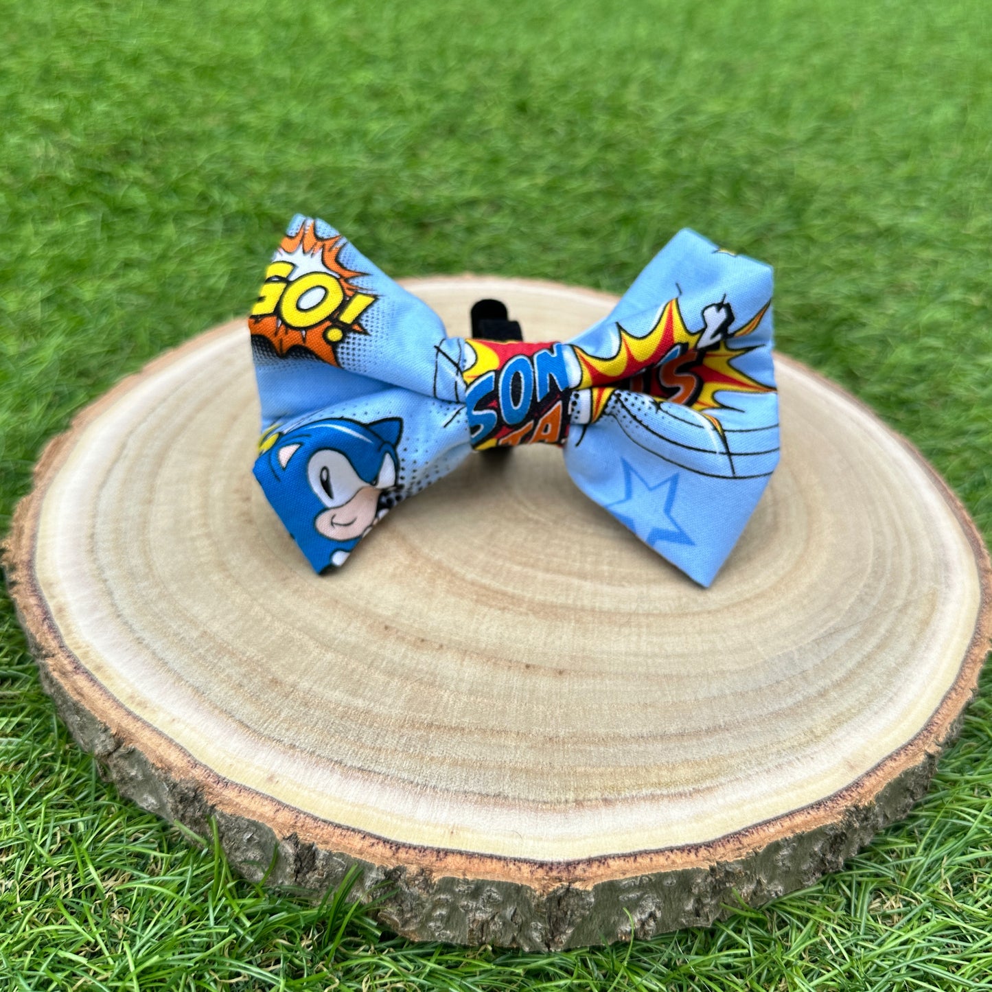 Fast As Fur – Sonic Print - Bow Tie & Sailor Bow