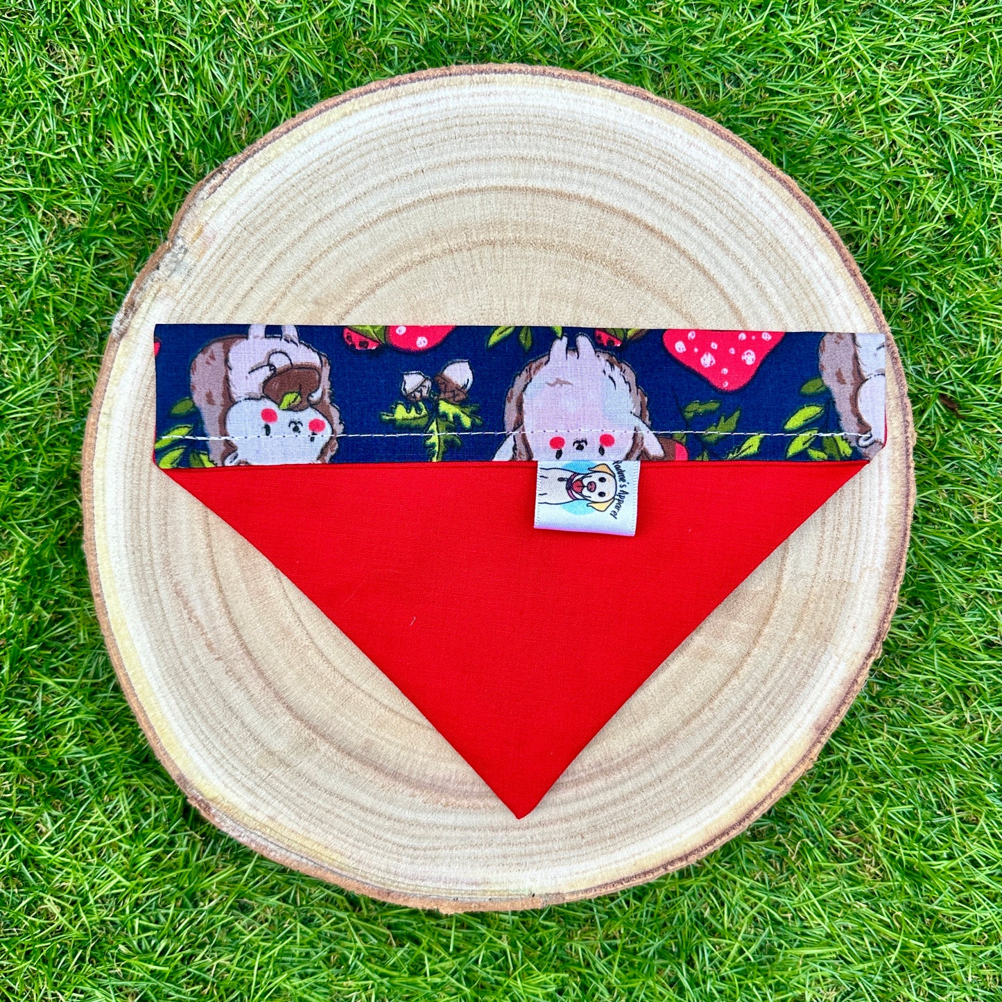 Cute Hedgehogs with Mushrooms - Bandana