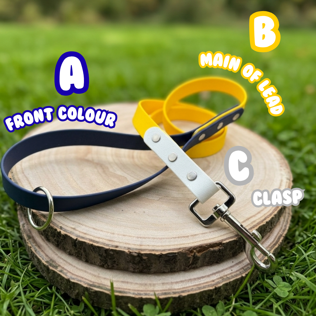 Tri-Toned Waterproof BioThane® Dog Lead