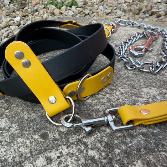 Hands-Free, Mutli-Way Waterproof BioThane® & Chain 2.5m Lead