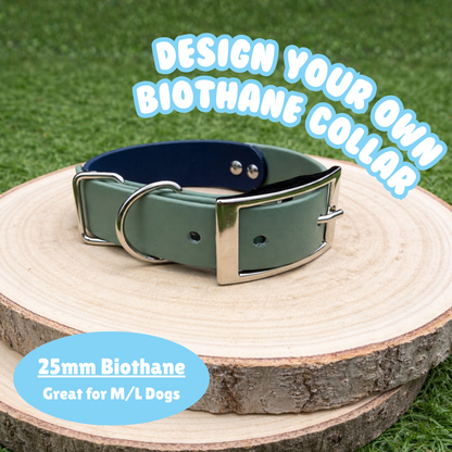 Design Your Own Biothane Standard Collar (25mm Width)
