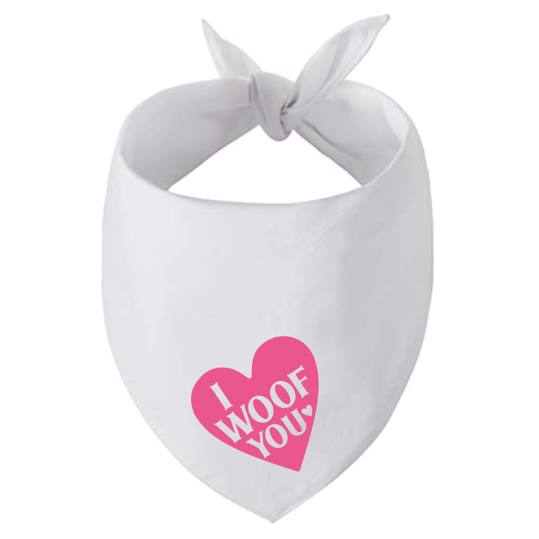 I Woof You - Valentine's Day Bandana