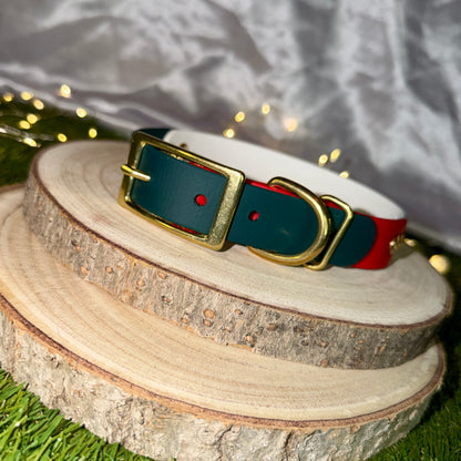 Peppermint Pup - Christmas Biothane Collar / Collar & Lead Set