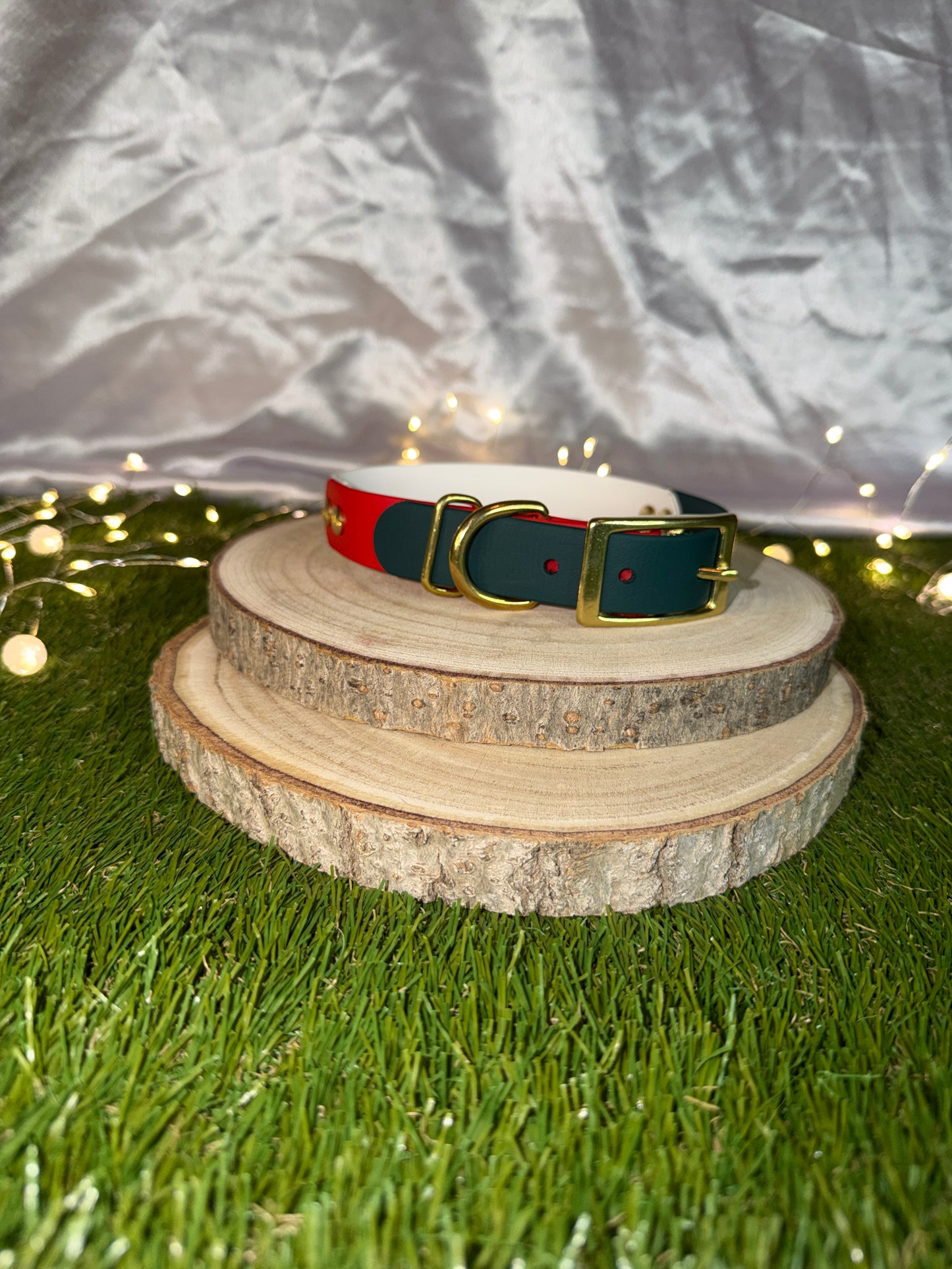 Peppermint Pup - Christmas Biothane Collar / Collar & Lead Set