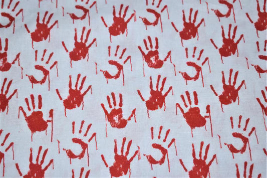 Bloody Hands - Halloween  - Bow & Bandana Bundle