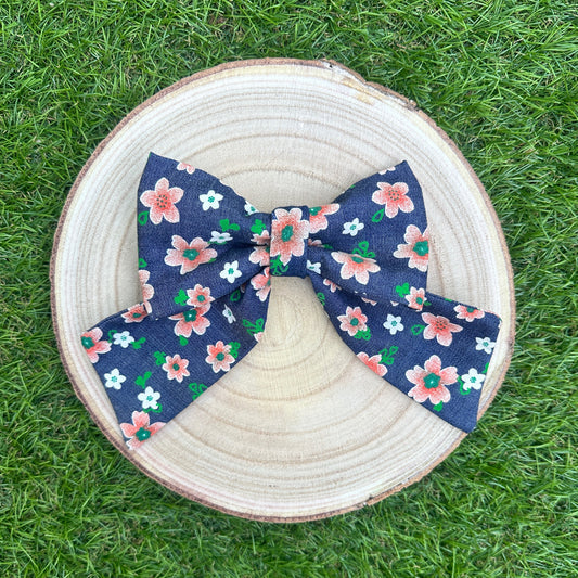 Denim Daisies  - Bow Tie & Sailor Bow