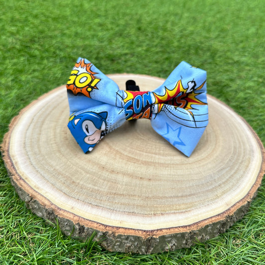 Fast As Fur – Sonic Print - Bow Tie & Sailor Bow