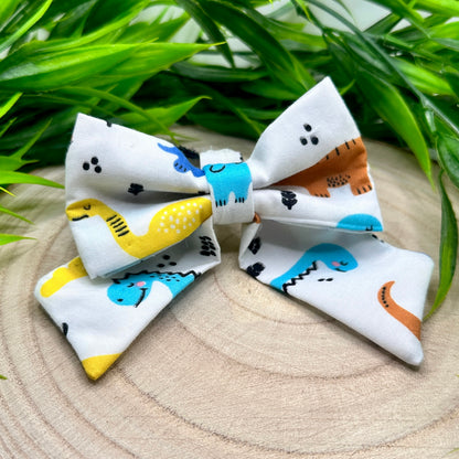 White Dinosaurs - Bow Tie & Sailor Bow