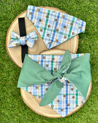 Paw Print - Bow & Bandana Bundle