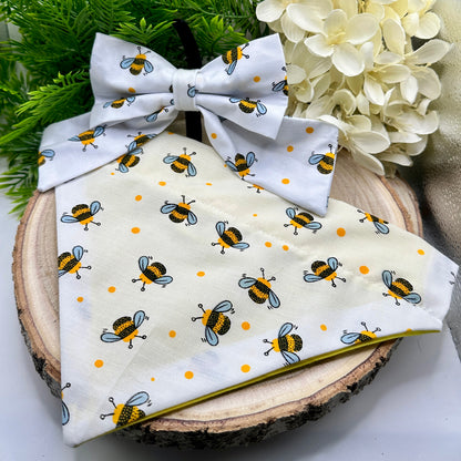 Busy Bumble Bee - Bow & Bandana Bundle